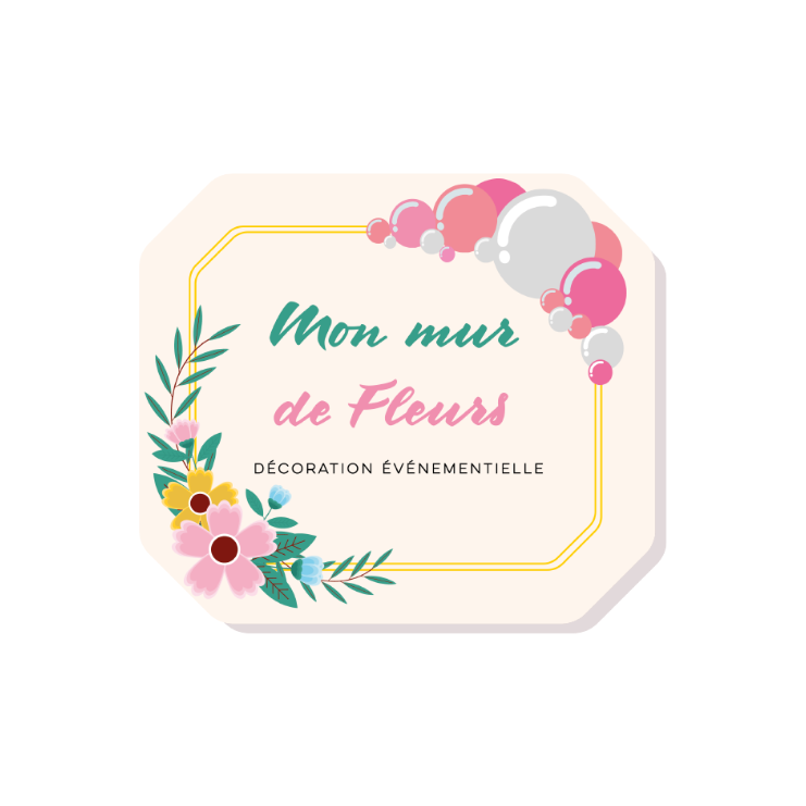 Mur de fleurs